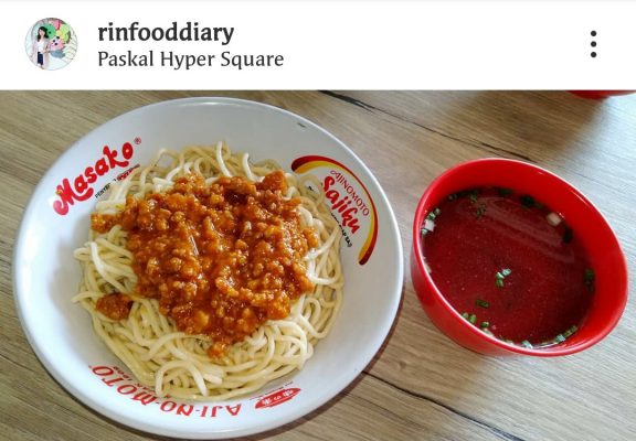 Menu Mie Rica Kejaksaan Paskal Hyper Square