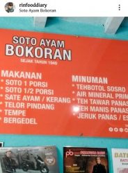 Soto Ayam Bokoran