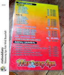 Iga Bakar Pak Wid Boyolali