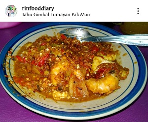 Tahu Gimbal Lumayan Pak Man, Rekomendasi Kuliner Semarang